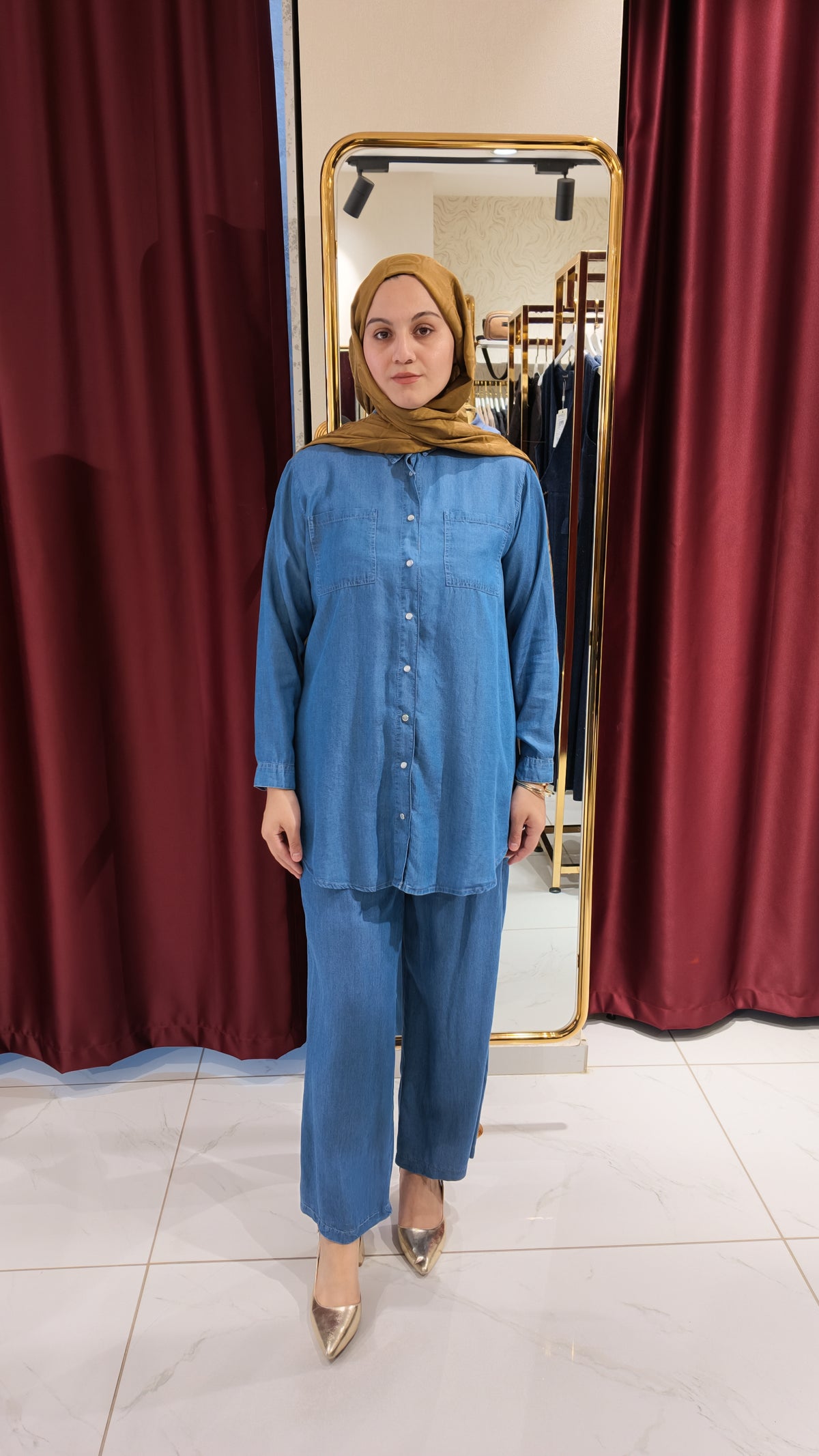 Tensel Kot Pantolonu Takım
