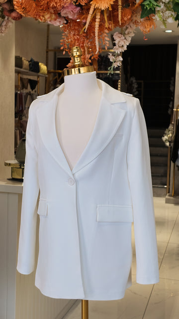 Tek düğmeli  blazer ceket