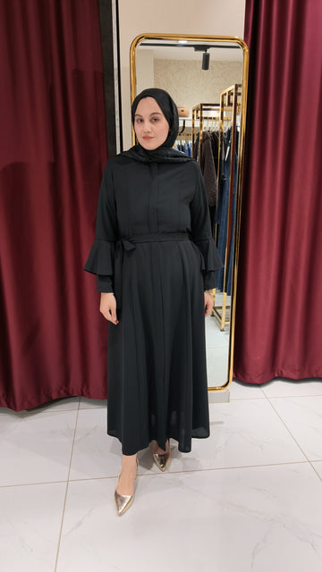 Kuşak Detaylı Ferace