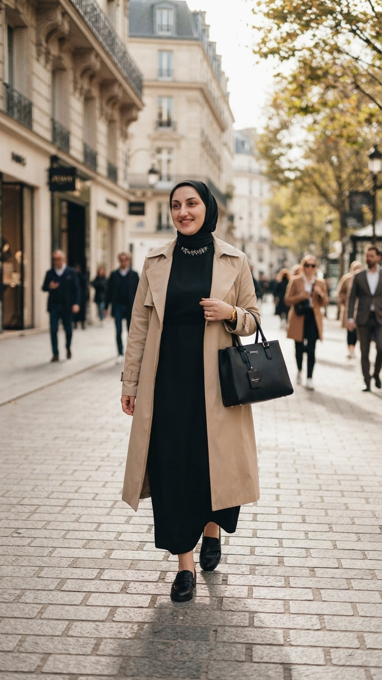 Krep kumaş şık elbise