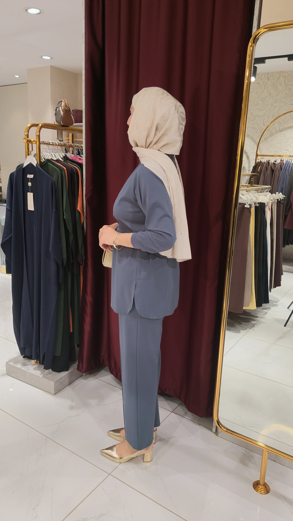 Pantolonlu penye takım