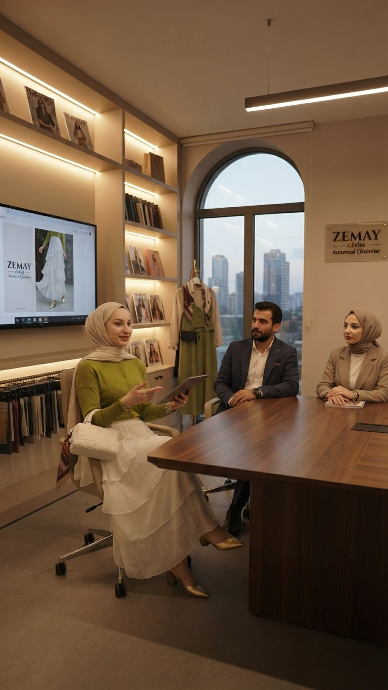Fırfırlı Kuşak Detaylı Şifon Etek