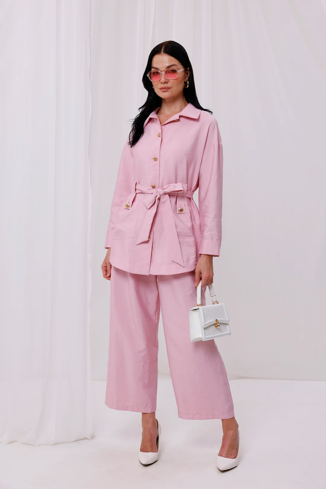 Kadın Modal Kumaş Geniş Paça Pantolon